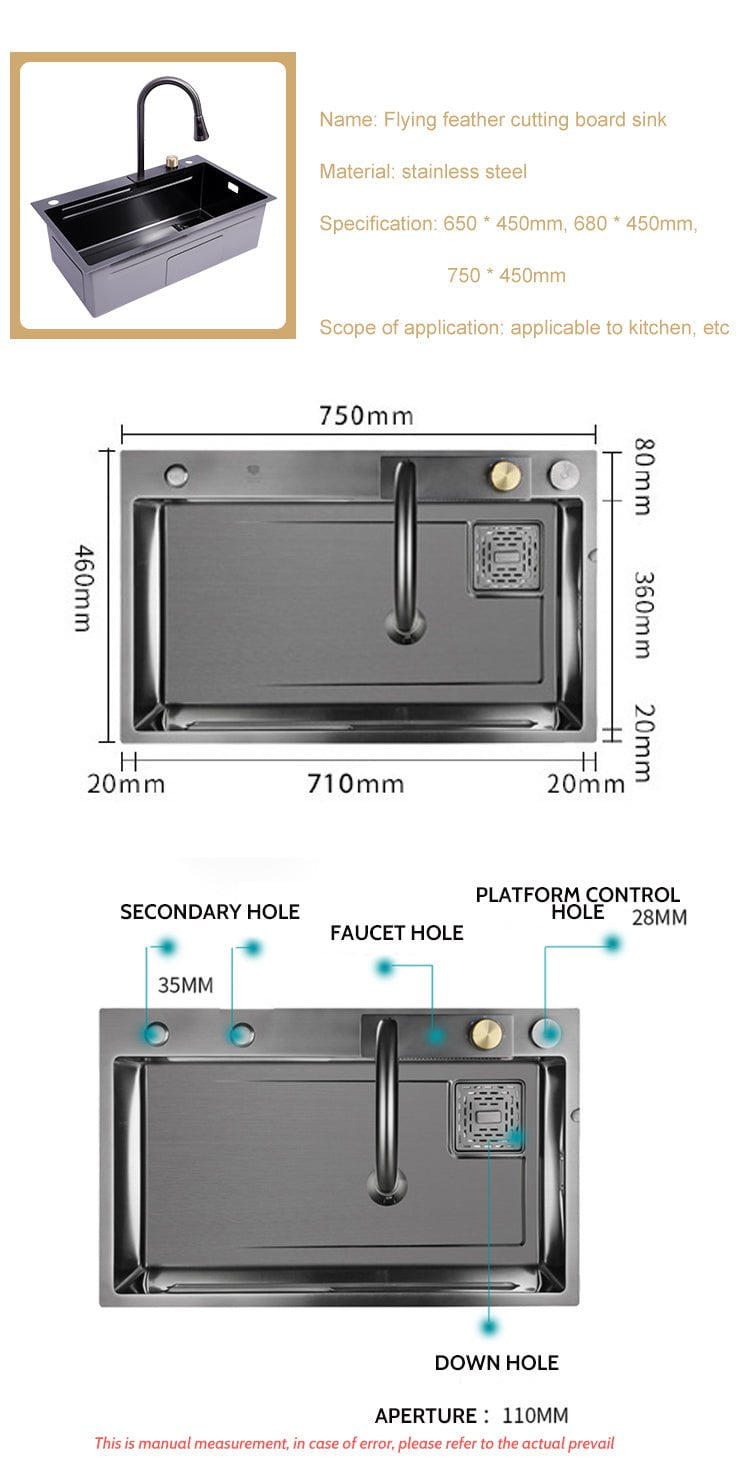 Harmony Black Sink in A & B - Viltara