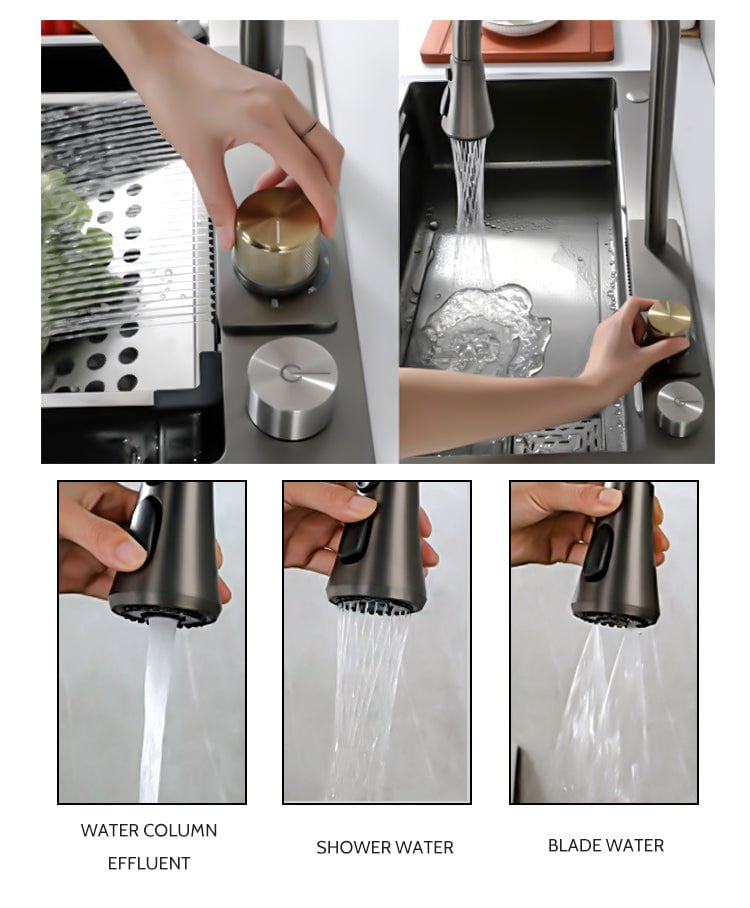 Harmony Black Sink in A & B - Viltara