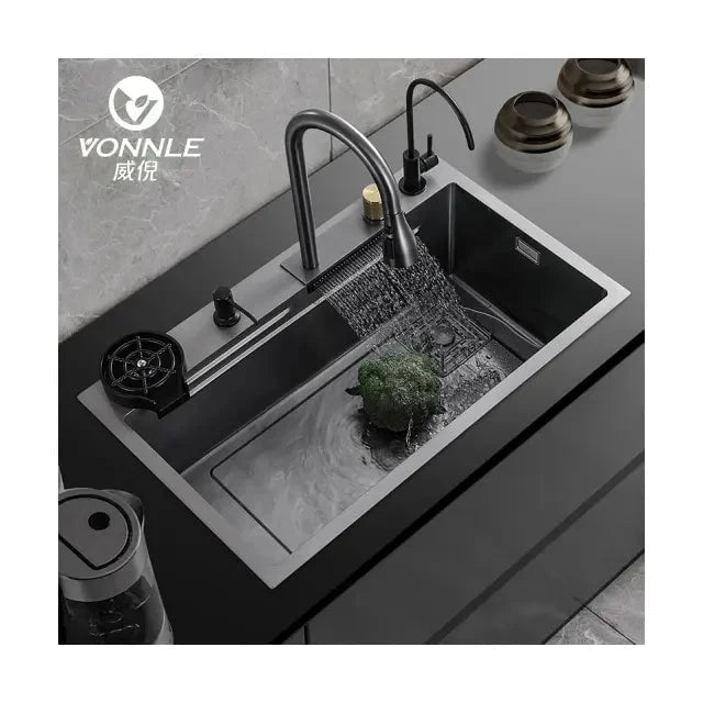 Harmony Black Sink in A & B - Viltara