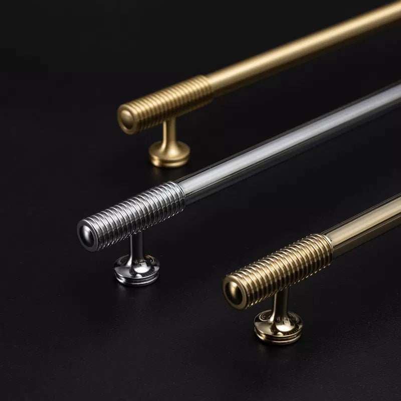 Hickory Lane Furniture Handle in Brushed Brass & Titanium Gold - Viltara