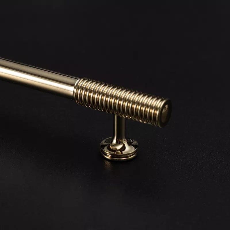 Hickory Lane Furniture Handle in Brushed Brass & Titanium Gold - Viltara