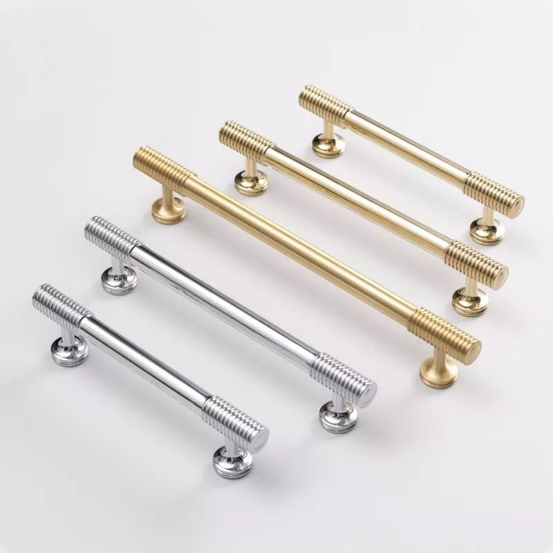 Hickory Lane Furniture Handle in Brushed Brass & Titanium Gold - Viltara