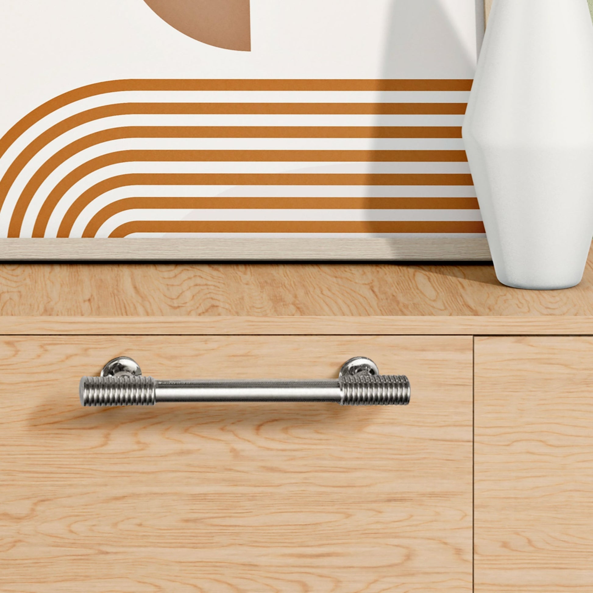 Hickory Lane Furniture Handle in Brushed Brass & Titanium Gold - Viltara