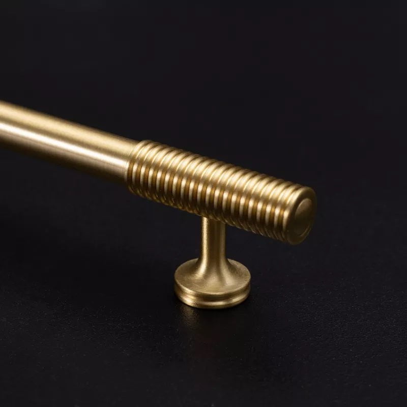Hickory Lane Furniture Handle in Brushed Brass & Titanium Gold - Viltara