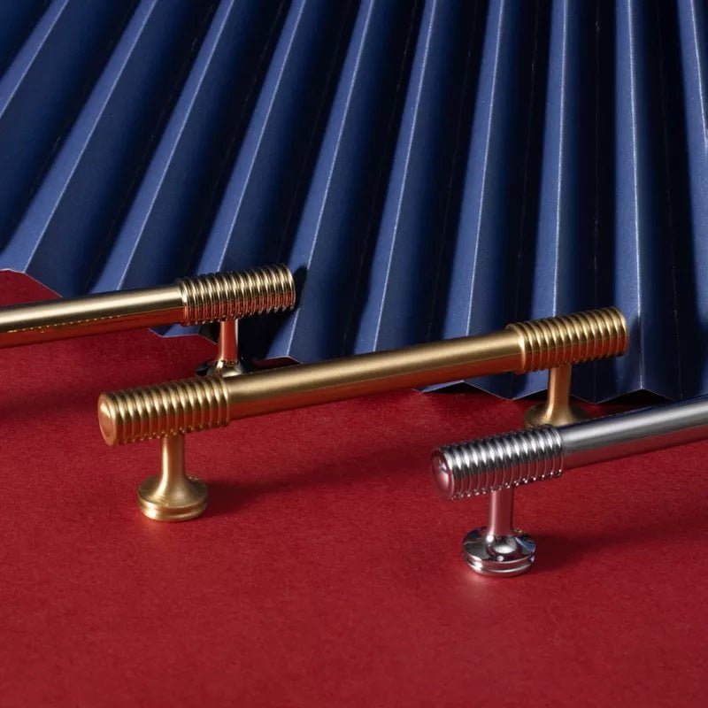 Hickory Lane Furniture Handle in Brushed Brass & Titanium Gold - Viltara