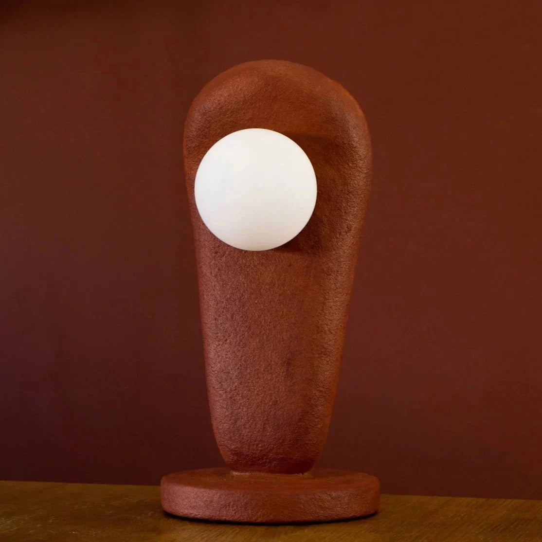 Zakohani Table Lamp in Milk & Beige