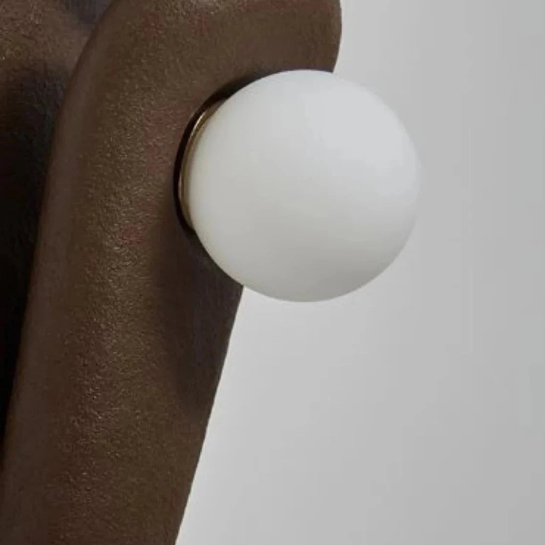Zakohani Table Lamp in Milk & Beige