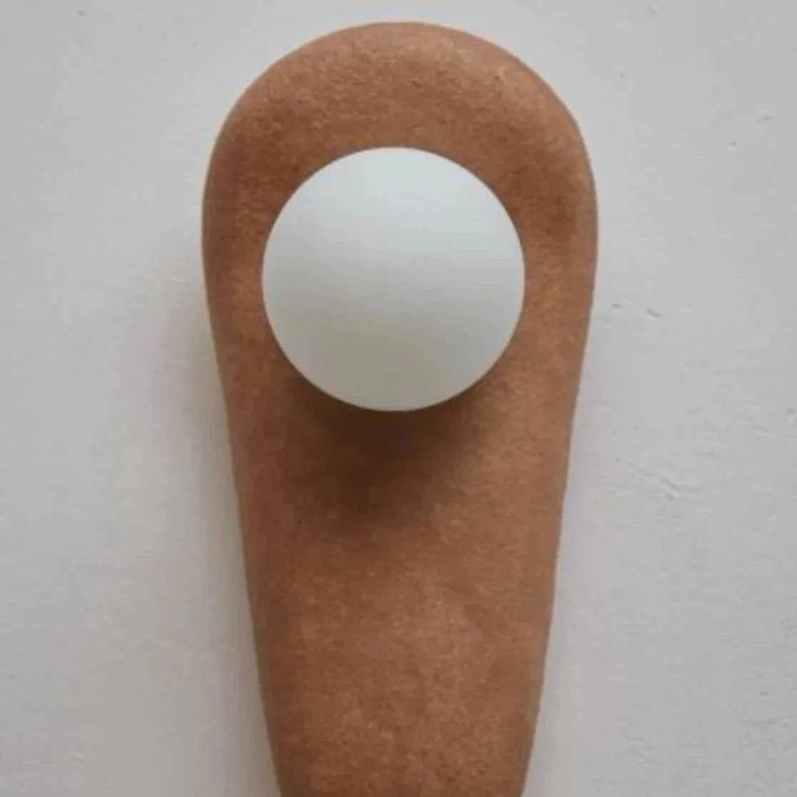 Zakohani Table Lamp in Milk & Beige