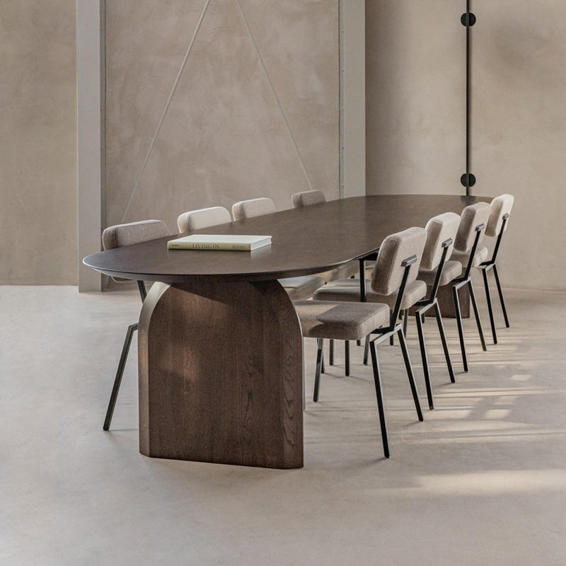 Modern Contemporary Wooden Dining Table in Matching Benches & No Benches