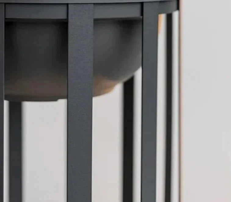 Flower Pot Solar Garden Light in Black & Copper