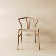 Japandi Wishbone Chair in Beech & Walnut