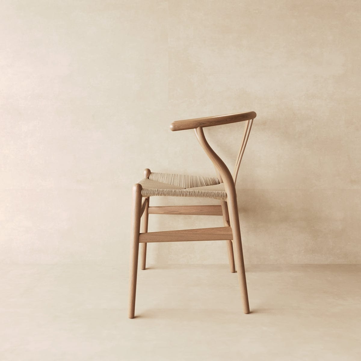 Japandi Wishbone Chair in Beech & Walnut