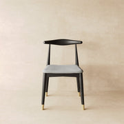 Khalifa Chair in Performance Linen & Performance Leather