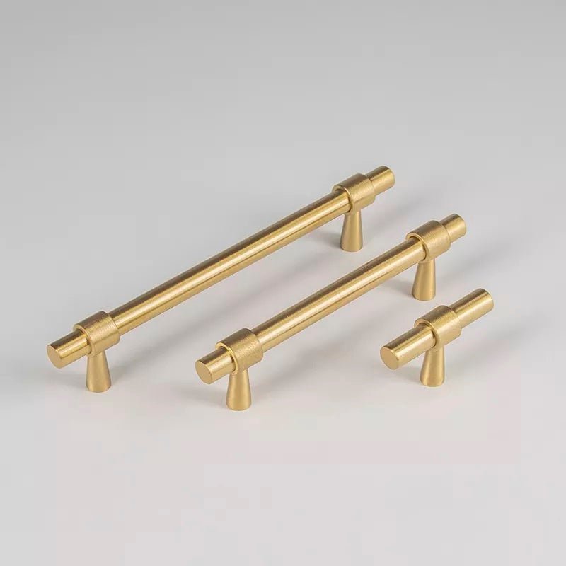 Lori Tonn Furniture Handle in Matte Black & Brass - Viltara