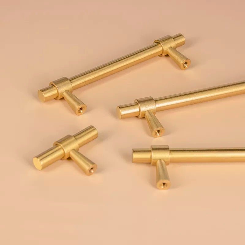 Lori Tonn Furniture Handle in Matte Black & Brass - Viltara
