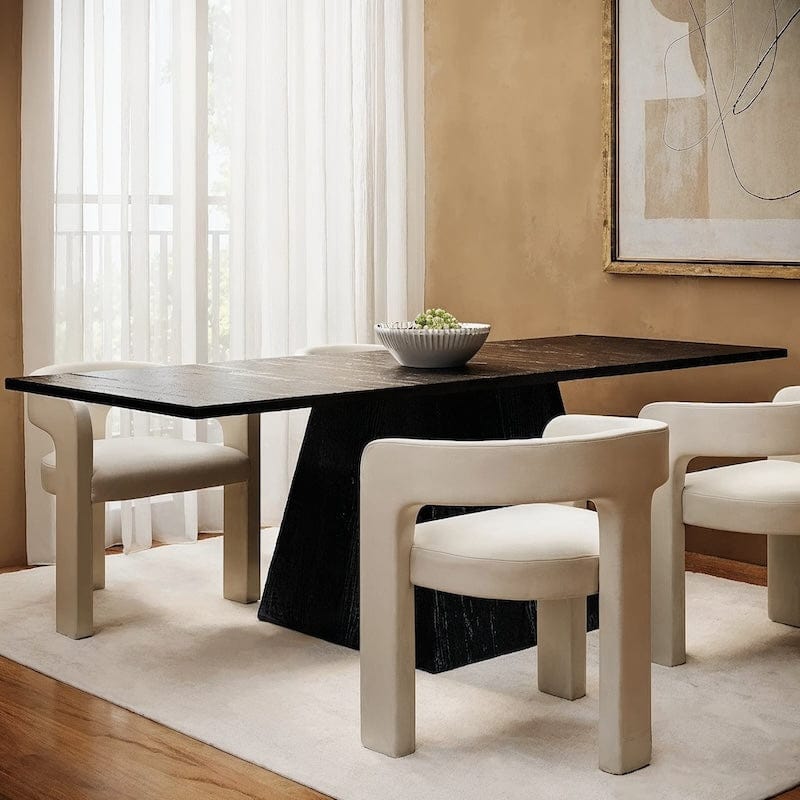 Three Legged Armchair in Performance Linen & Performance Leather