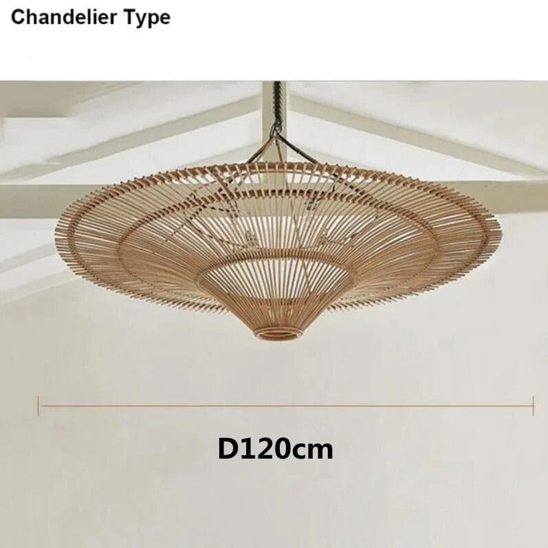Kairo Rattan Chandelier in Brown Rattan