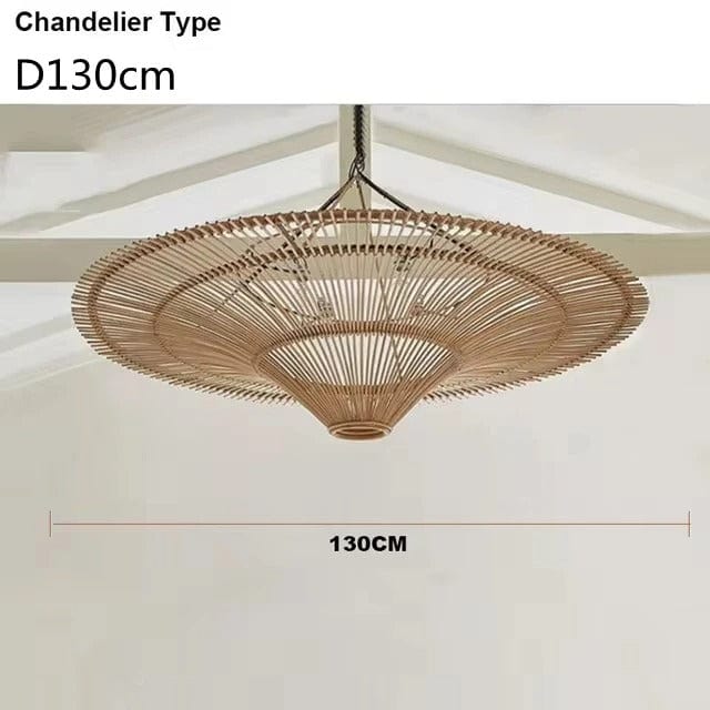 Kairo Rattan Chandelier in Brown Rattan