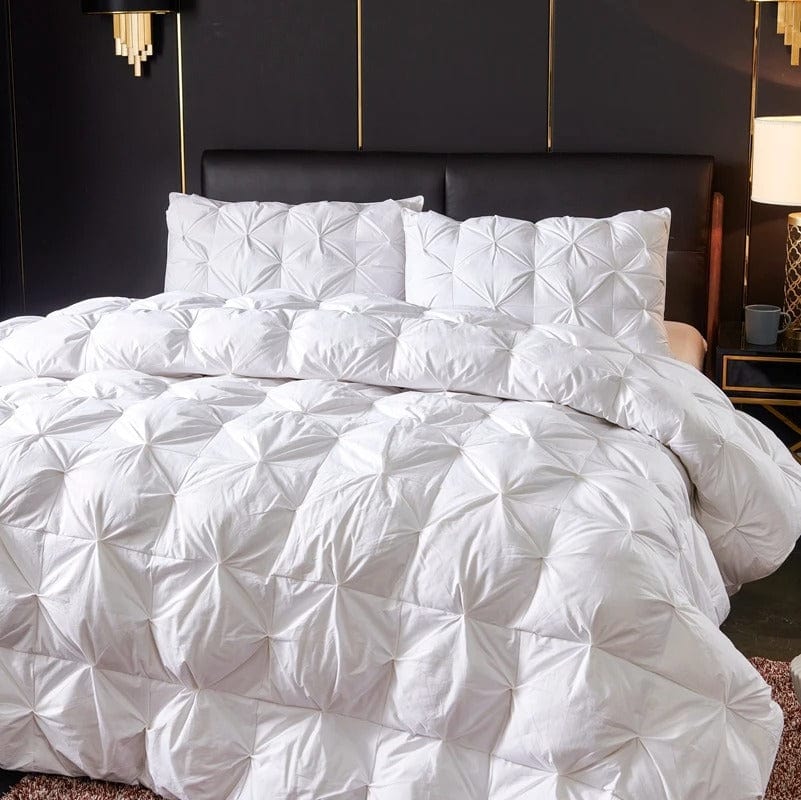 Signature Down Duvet Insert in White & Gray