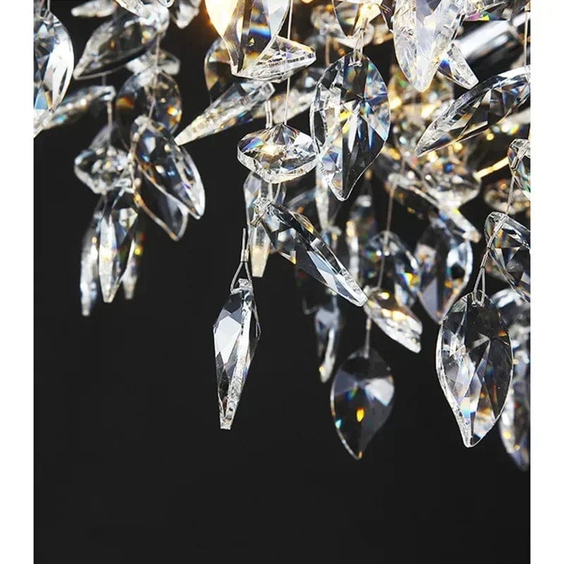 Crystalline Luxe Chandelier in Gold & Silver