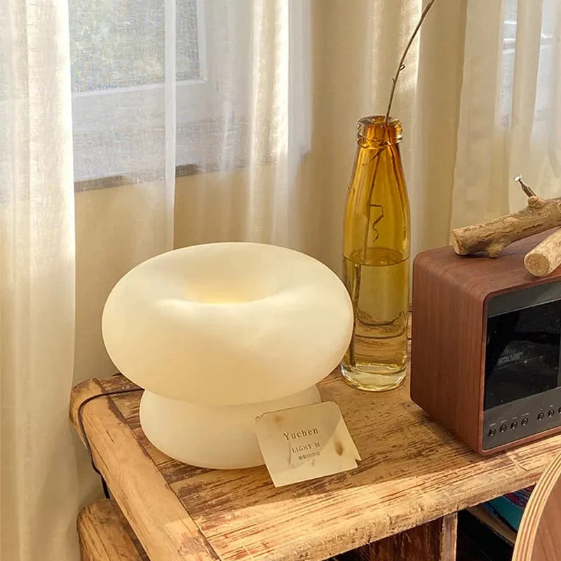 Maki White Mushroom Table Lamp