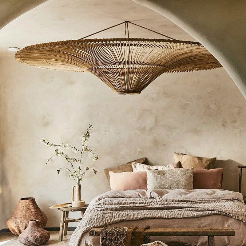 Kairo Rattan Chandelier in Brown Rattan