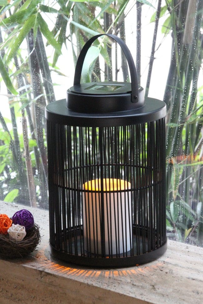 Lantern Sora Weave Light in Black & Dark Brown