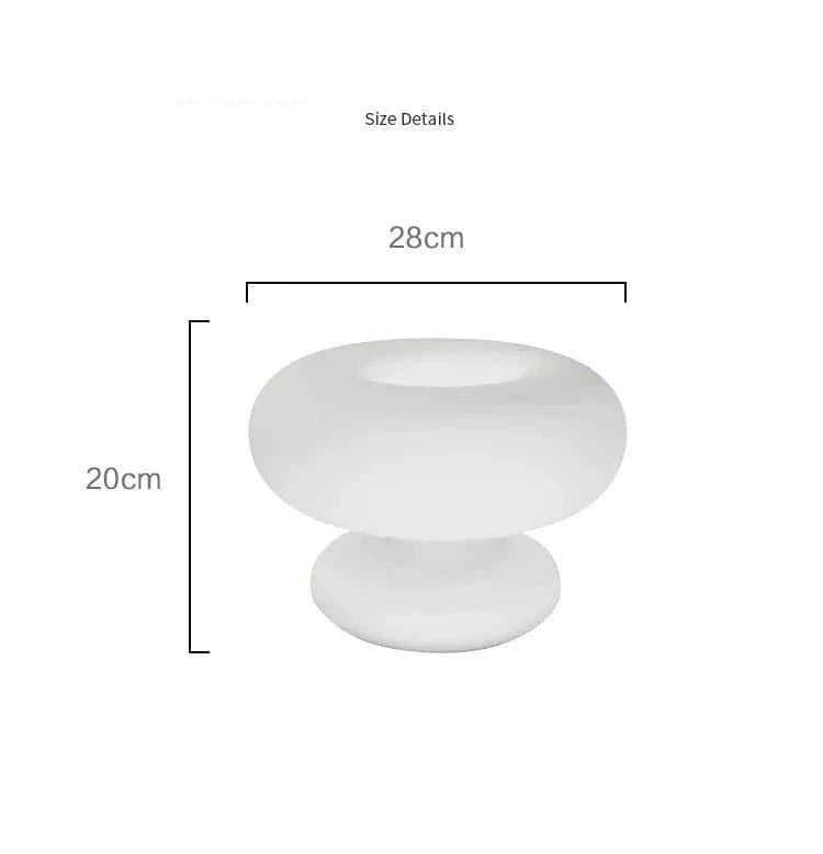 Maki White Mushroom Table Lamp