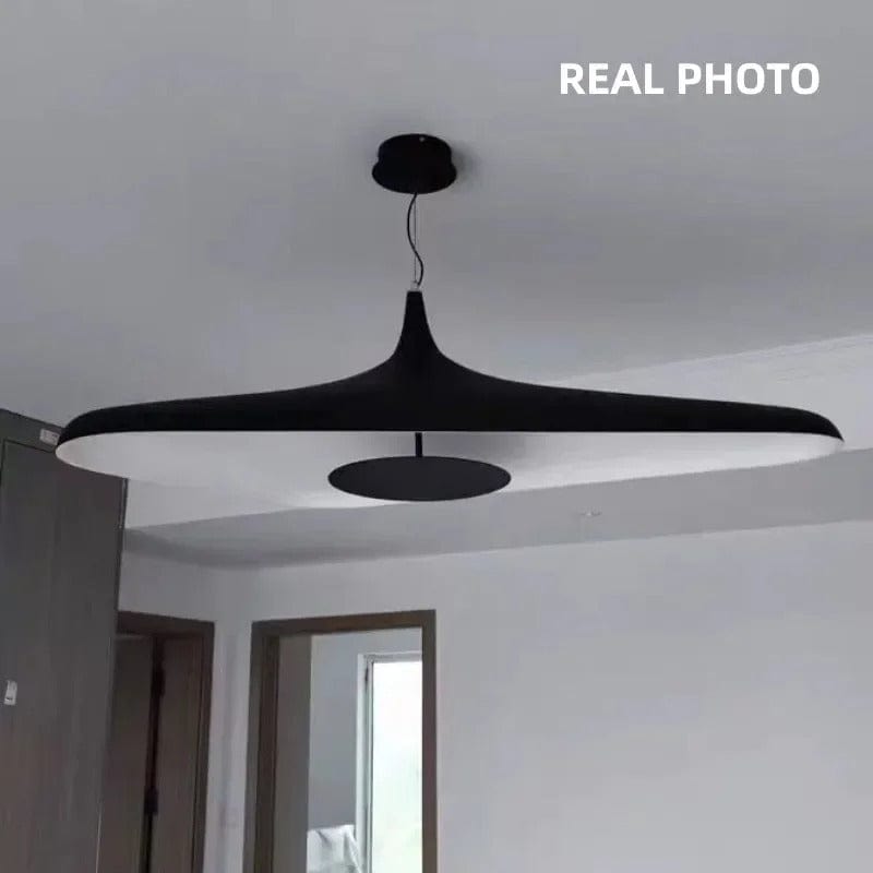 Scandi Flux Chandelier in White & Black