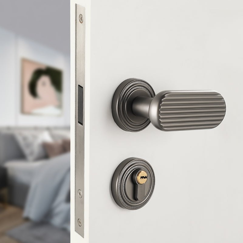 Mountain Harth Door Lock in Pearl Grey & Pearl Gold
