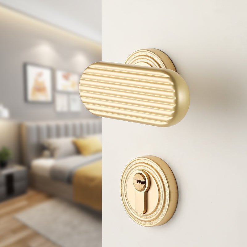 Mountain Harth Door Lock in Pearl Grey & Pearl Gold