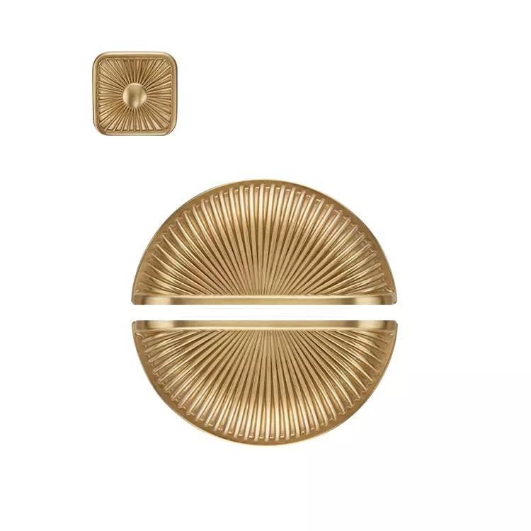 Margaux Furniture Handle in Brushed Brass & Black Brushed Nickel - Viltara