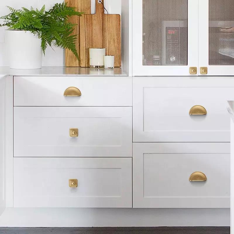 Margaux Furniture Handle in Brushed Brass & Black Brushed Nickel - Viltara