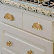 Margaux Furniture Handle in Brushed Brass & Black Brushed Nickel - Viltara
