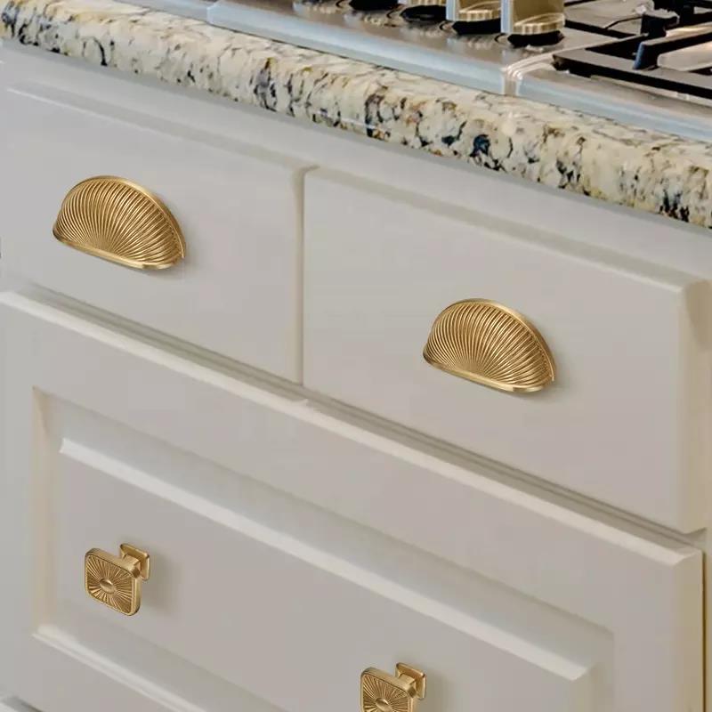 Margaux Furniture Handle in Brushed Brass & Black Brushed Nickel - Viltara