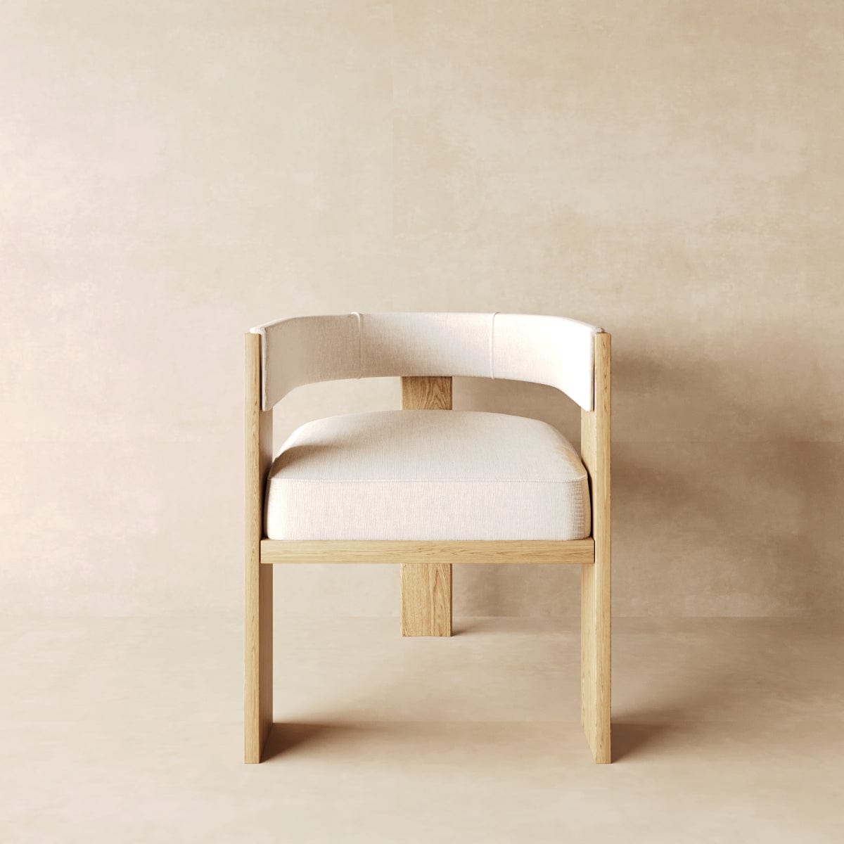 Mary Dining Chair in Performance Linen & Performance Leather