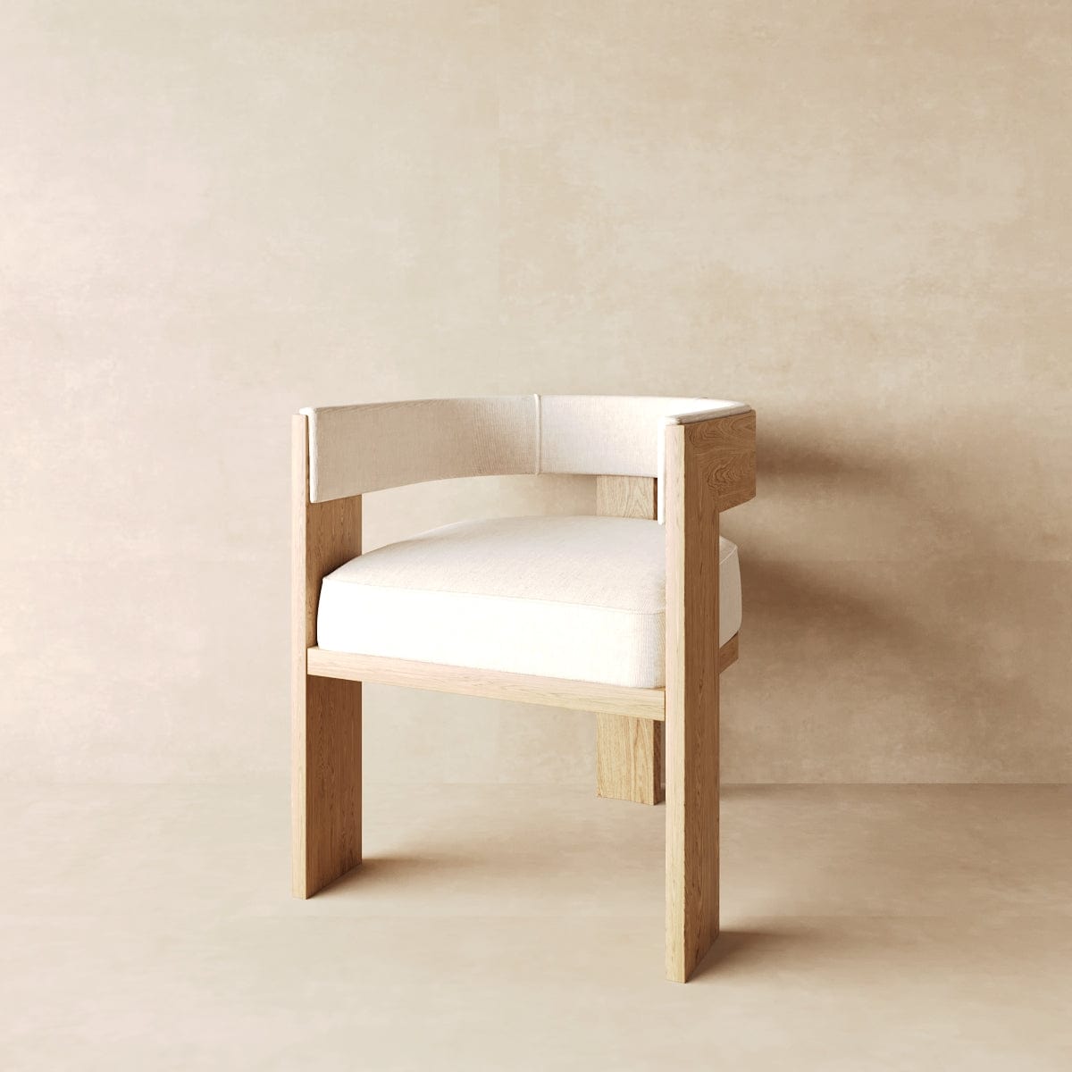 Mary Dining Chair in Performance Linen & Performance Leather