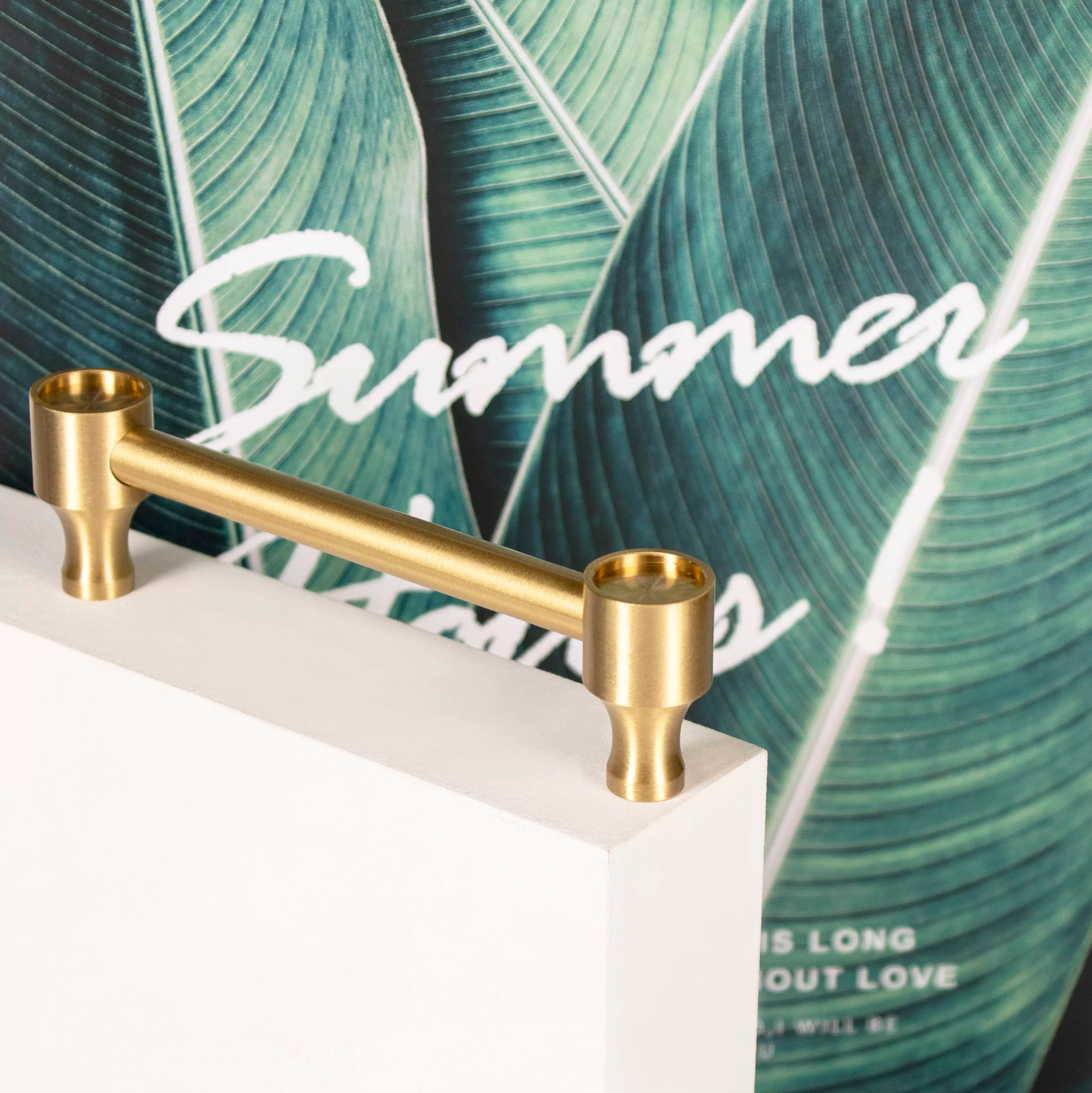 Melissa Mou Furniture Handle in Brushed Brass - Viltara