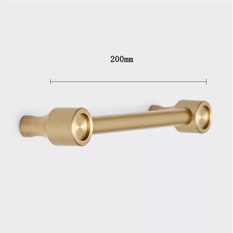 Melissa Mou Furniture Handle in Brushed Brass - Viltara