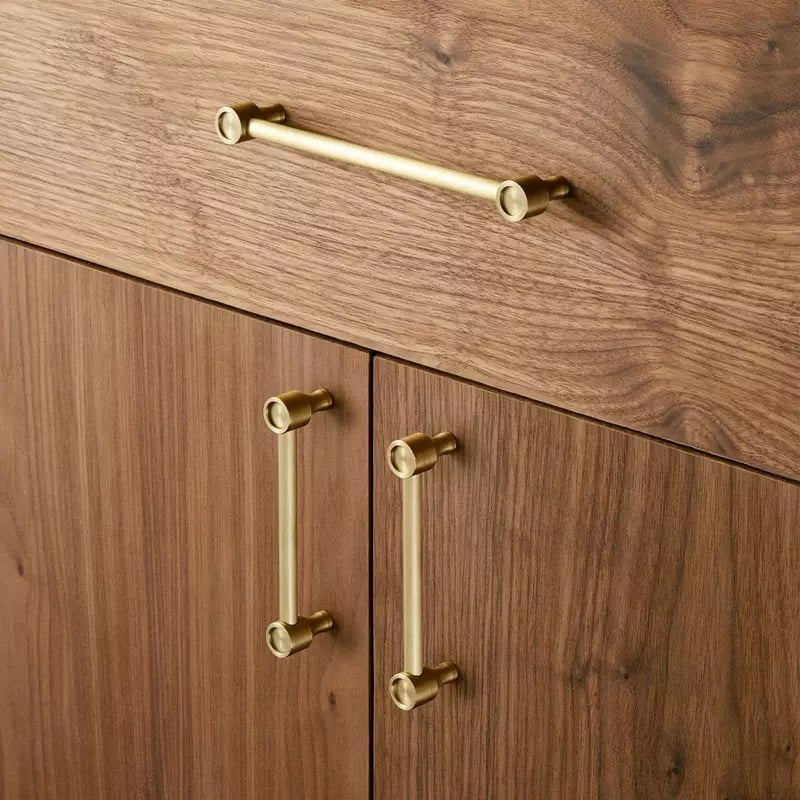 Melissa Mou Furniture Handle in Brushed Brass - Viltara