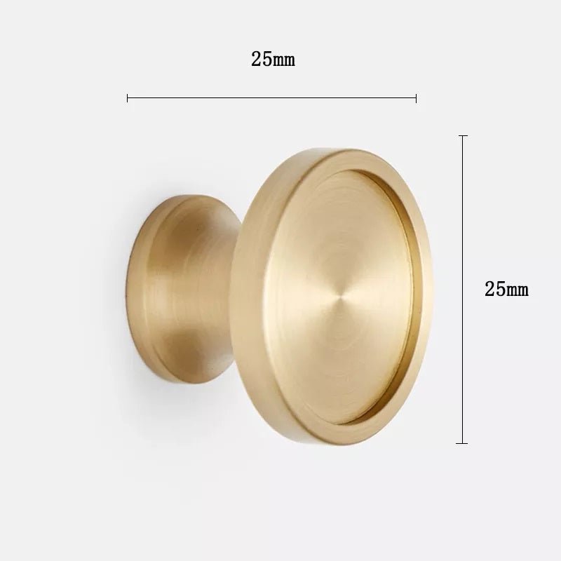 Melissa Mou Furniture Handle in Brushed Brass - Viltara