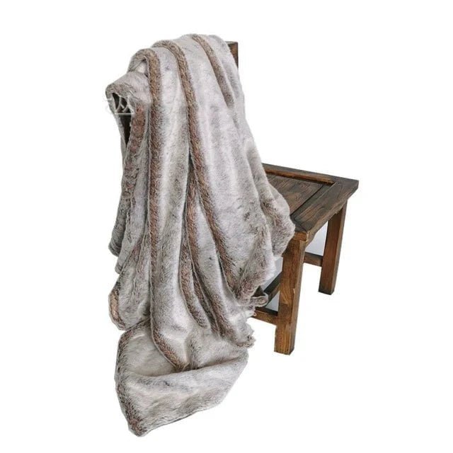 Milano Faux-Fur Blanket Throw - Viltara