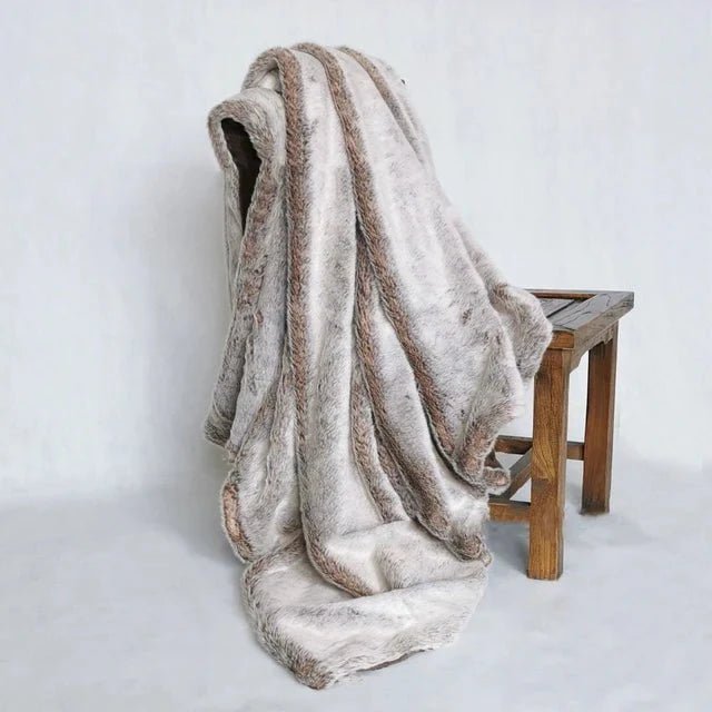 Milano Faux-Fur Blanket Throw - Viltara