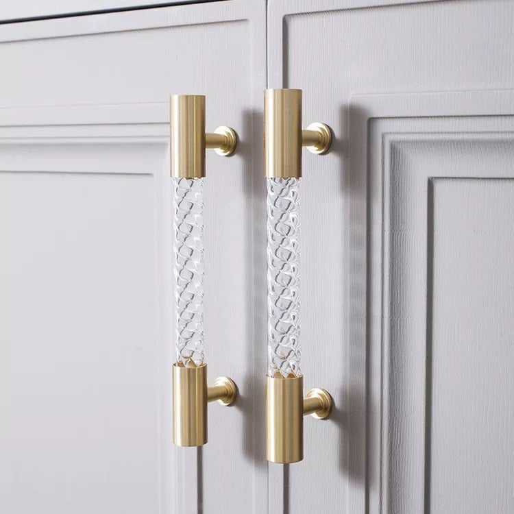 Neo Nuprene Furniture Brushed Solid Brass Cabinet Handle - Viltara