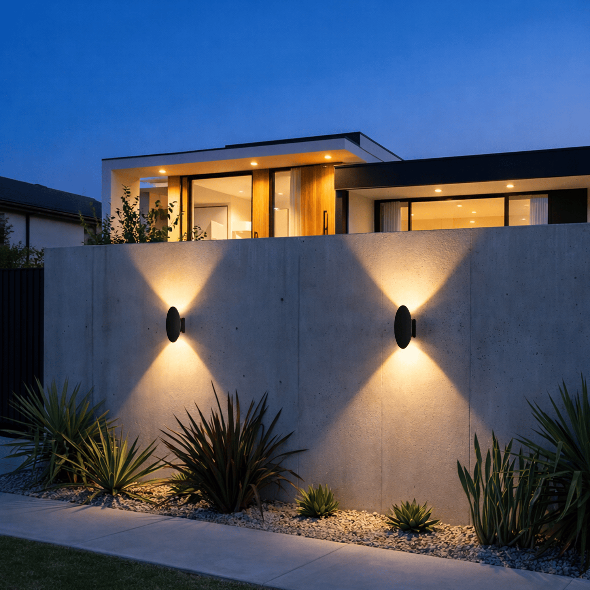 Sunset Wall Light in White & Black