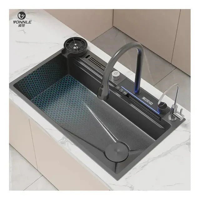 Pristine Brushed Single Bowl Above Counter Stainless Steel Kitchen Sink - Viltara