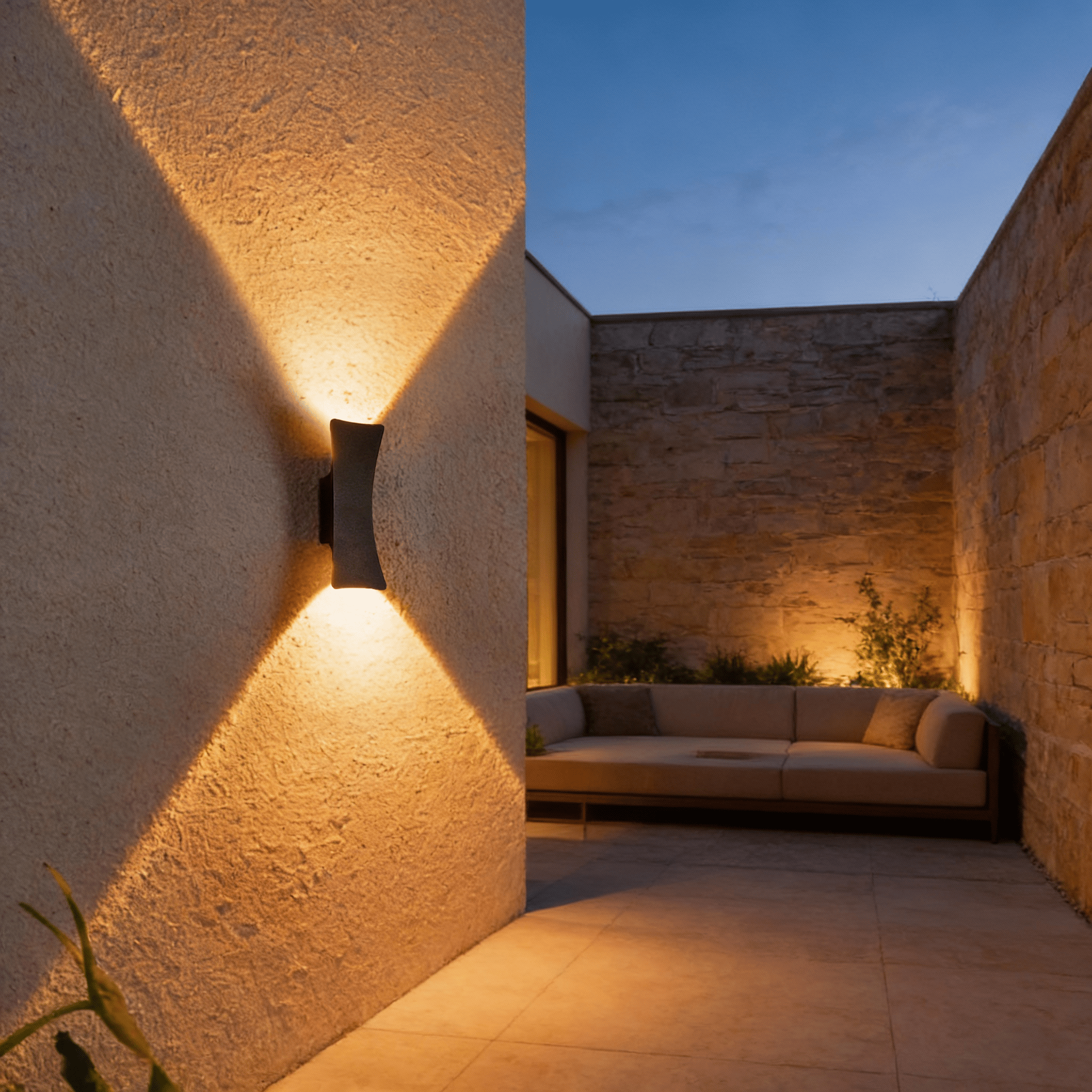 Sunset Wall Light in White & Black