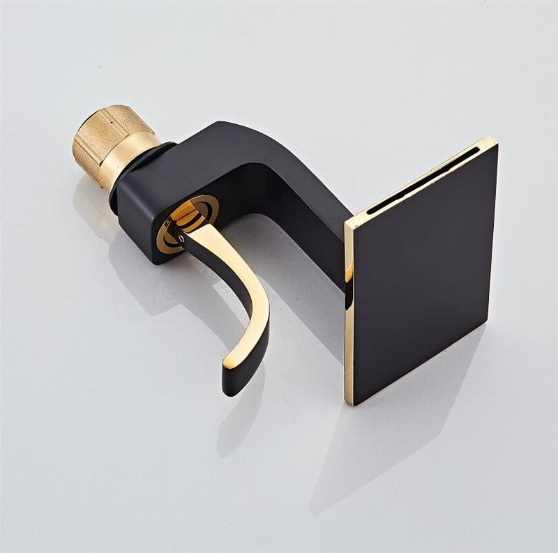 Serpenti Flow Faucet in White & White And Gold - Viltara