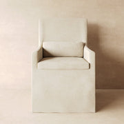 Signature Upholstered Armchair in Performance Linen & European Linen