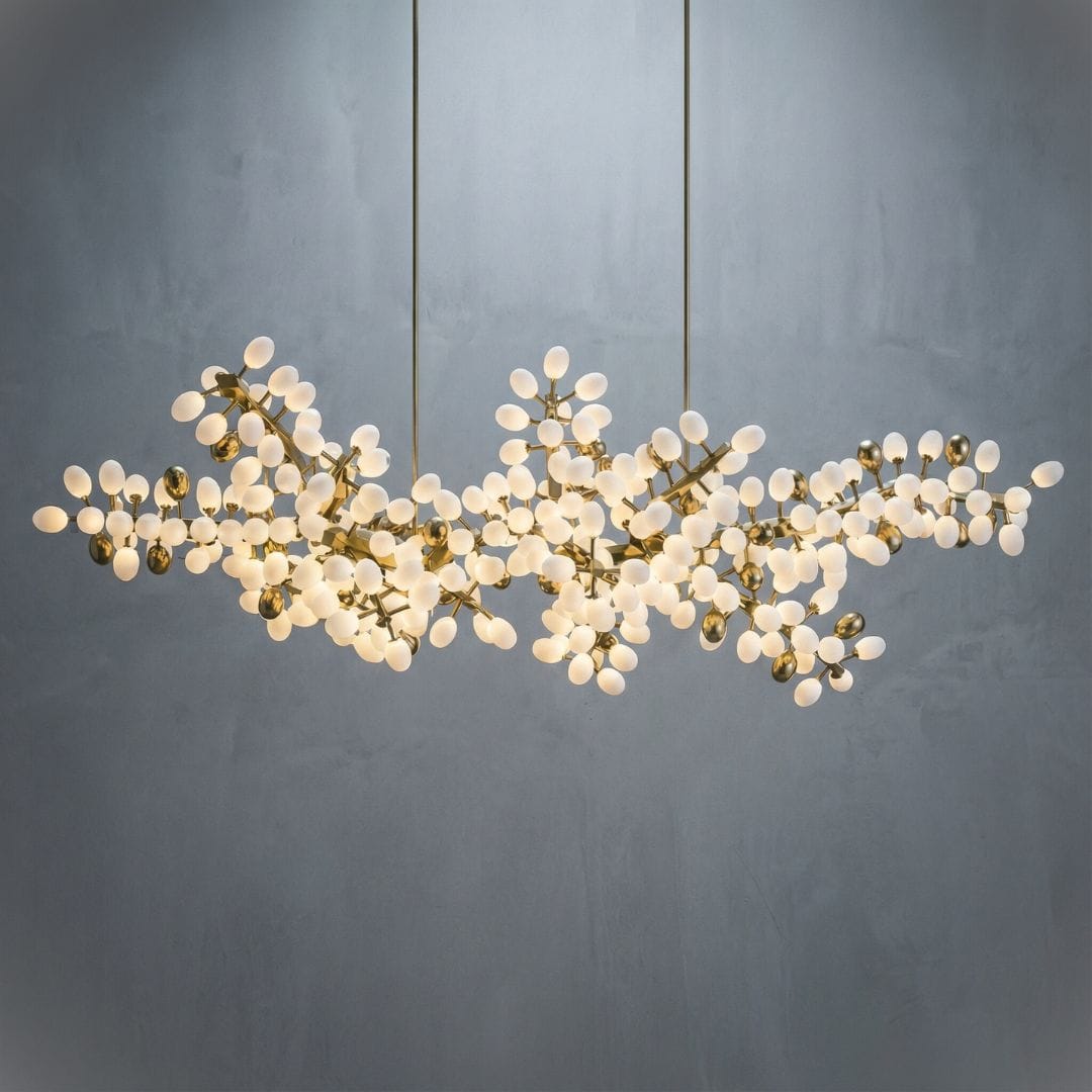 Marinae Chandelier in Polished Gold & Satin Brass